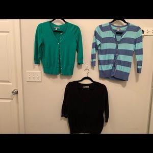Lot Old Navy: 2 Cardigans + 1 Sweater